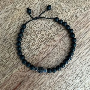 Shambala black beaded bracelet